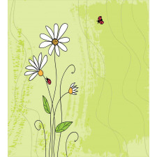 Chamomile Ladybugs Art Duvet Cover Set