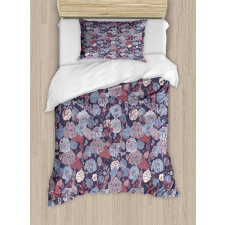 Romantic Flowers Garden Duvet Cover Set