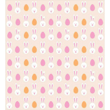 Bunny Faces and Eggs Duvet Cover Set