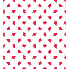 Cartoon Hearts Love Duvet Cover Set