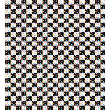 Checkered Dotted Tile Duvet Cover Set