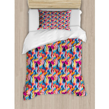 Abstract Unusual Waves Duvet Cover Set