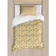 Bullseye Circle Shapes Duvet Cover Set