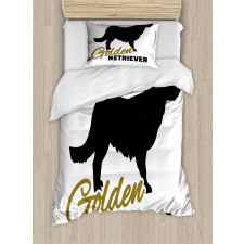 Dog Silhouette Duvet Cover Set