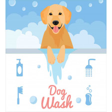 Dog Wash Bath Duvet Cover Set