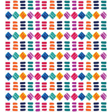 Watercolor Squares Lines Duvet Cover Set