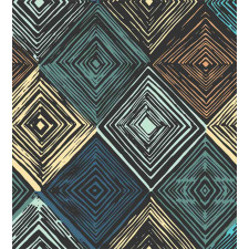 Retro Rhombus Pattern Duvet Cover Set