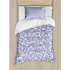 Japanese Bluebell Motif Duvet Cover Set