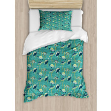 Ocean and Colorful Animals Duvet Cover Set