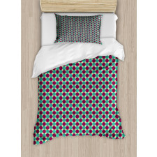 Circles in Squares Duvet Cover Set