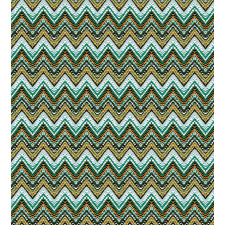 Boho Zigzag Lines Duvet Cover Set