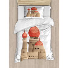 Fantasy Castle Cartoon Duvet Cover Set