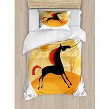 Abstract Animal Desert Duvet Cover Set