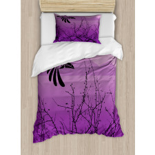 Hornbill Silhouette Duvet Cover Set