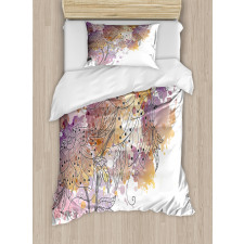 Flourishing Orchids Duvet Cover Set