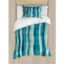 Grunge Wave Pattern Duvet Cover Set