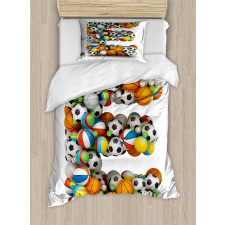 Sports Name Initials Duvet Cover Set