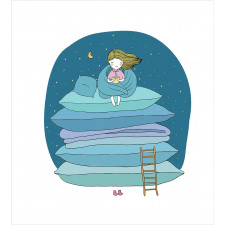 Girl on Pillows Bedtime Duvet Cover Set