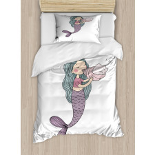 Fairy Girl Seashell Duvet Cover Set