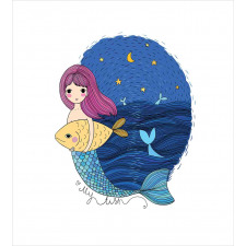 Mermaid Fish Night Sea Duvet Cover Set