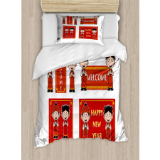 Greeting Kids Duvet Cover Set