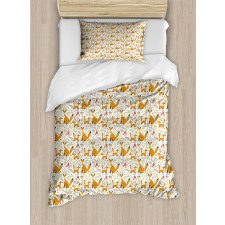 Mother Fox and Baby Duvet Cover Set