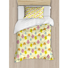 Morning Breakfast Food Duvet Cover Set