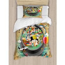 Cartoon Style Khimchi Pot Duvet Cover Set