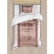 Antique Saloon Door Duvet Cover Set