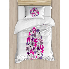 Holiday Flowers Duvet Cover Set