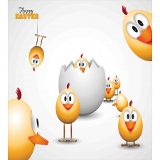 Chicks Funny Cartoon Duvet Cover Set