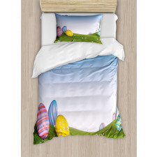 Eggs on the Hills Spring Duvet Cover Set