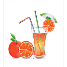 Orange Juice Glass Duvet Cover Set