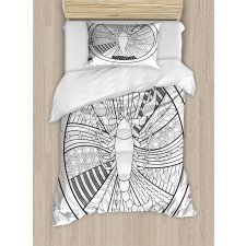 Round Tattoo Art Duvet Cover Set