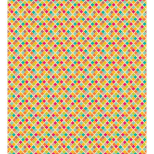 Checkered Colorful Tile Duvet Cover Set