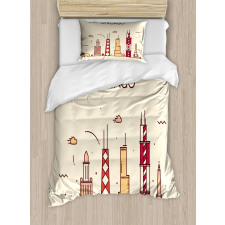 Doodle Town Duvet Cover Set