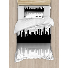 Downtown Skyscapers Duvet Cover Set