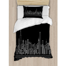 Abstract Town Duvet Cover Set