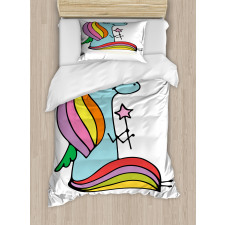 Doodle Mythical Animal Duvet Cover Set