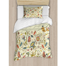 Colorful Summer Petals Duvet Cover Set