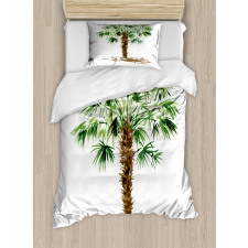 Hawaiian Palm Tree Duvet Cover Set