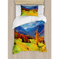 Alpine Mountain Design Duvet Cover Set