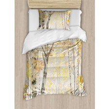 Birch Growth in Fall Duvet Cover Set