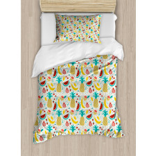 Fruits Abstract Kitchen Duvet Cover Set