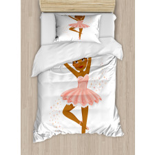 Ballerina Dancing Kids Duvet Cover Set