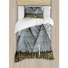 Sketchy Countryside Duvet Cover Set