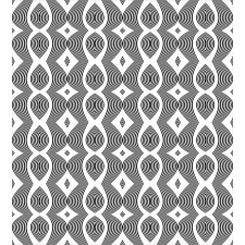 Wavy Lines Op Art Duvet Cover Set