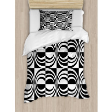 Checkered Curvy Duvet Cover Set