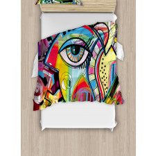 Colorful Art Eye Duvet Cover Set