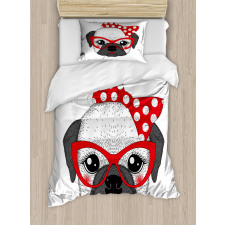 Pin up Retro Female Pet Duvet Cover Set